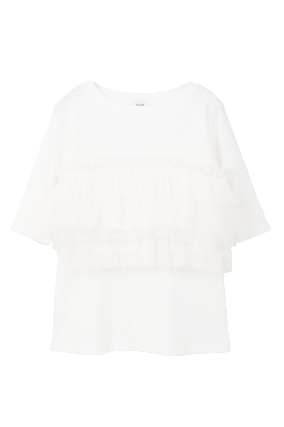 TULLE FRILL CUT TOPS｜TOPS(トップス)｜MANOF OFFICIAL ONLINE STORE
