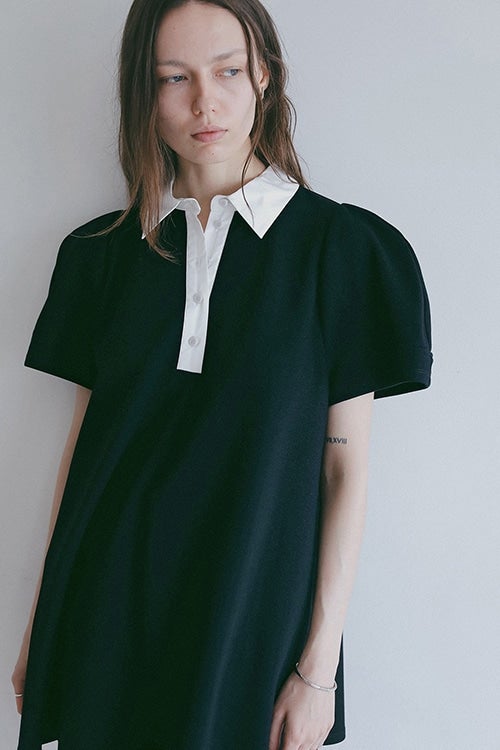 ROUND SLEEVE POLO TOPS