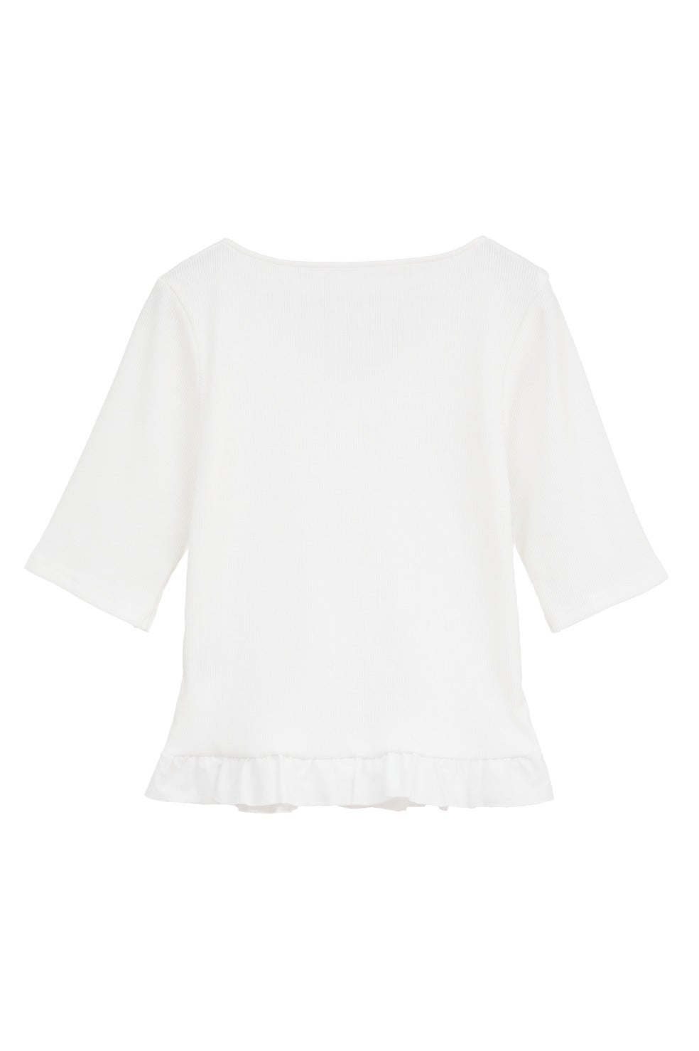 FRILL NECK RIB TOPS｜TOPS(トップス)｜MANOF OFFICIAL ONLINE STORE