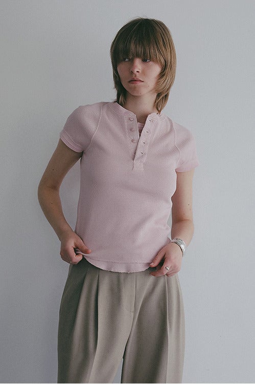 FAITH MILLS×MANOF THERMAL HENLY TEE