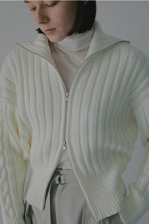 COTTON RIBKNIT BLOUSON