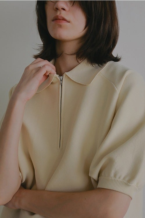 OVER KNIT POLO SHIRT