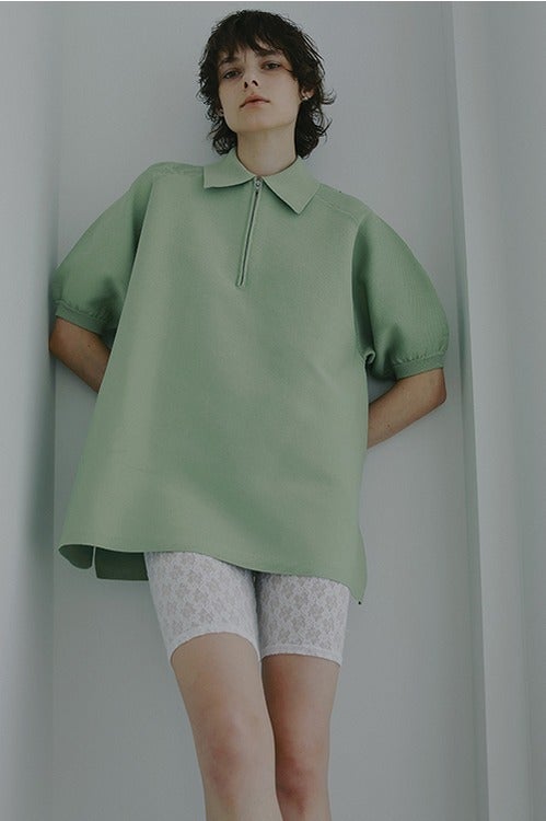 OVER KNIT POLO SHIRT