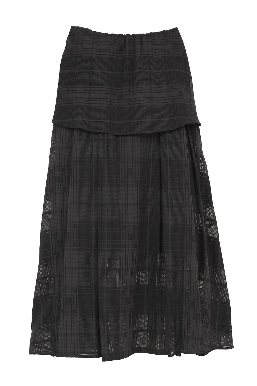 SHEER CHECK FLARE SKIRT｜SKIRT / PANTS(スカート/パンツ)｜MANOF