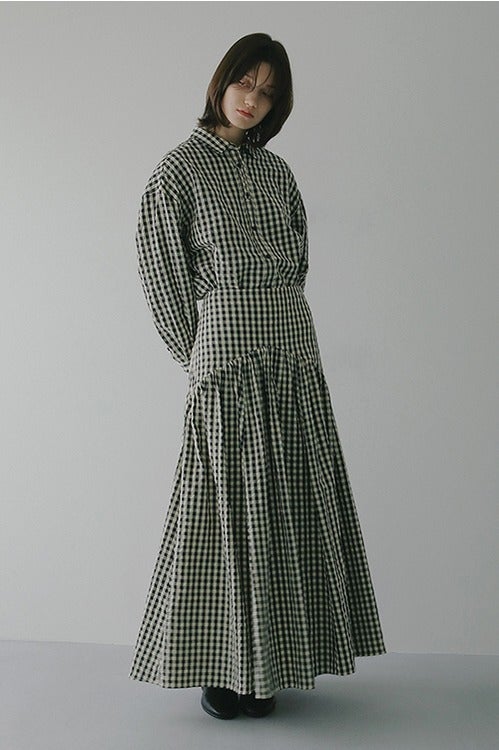 HIGH WAIST TIERED SKIRT