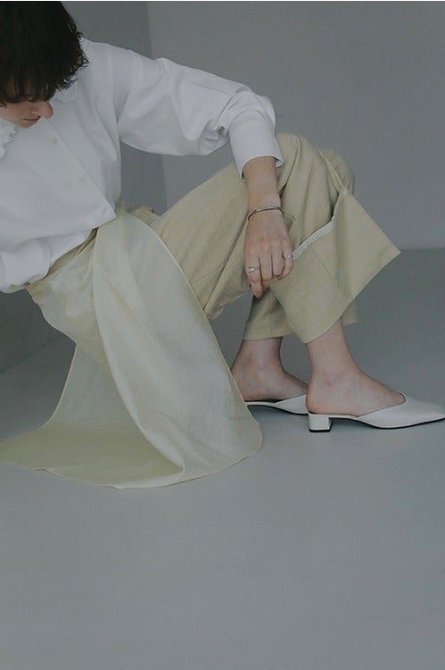 SKIRT LAYERED WIDE PANTS