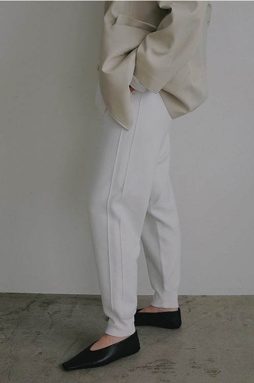 LINE KNIT JOGGER PANTS