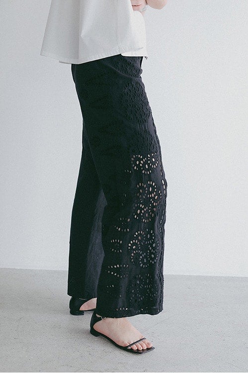 CUT WORK LACE PANTS
