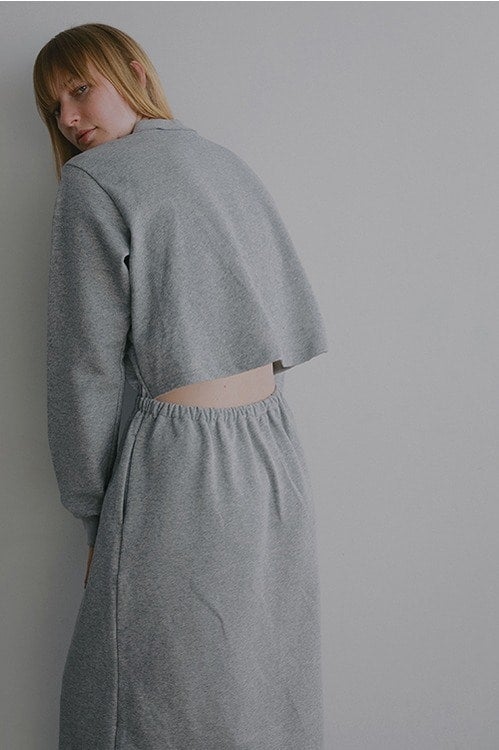 BACK CUT SWEAT DRESS