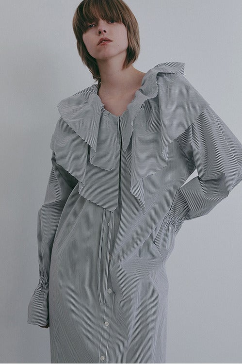 RUFFLE SHIRT ONE PIECE