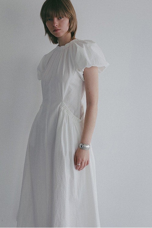 GATHER POCKET RIBBON ONE PIECE