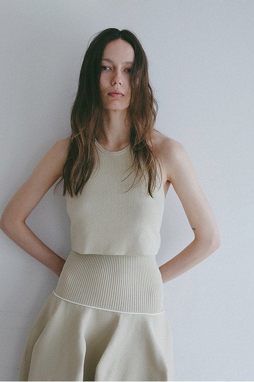 BUSTIER KNIT SET UP