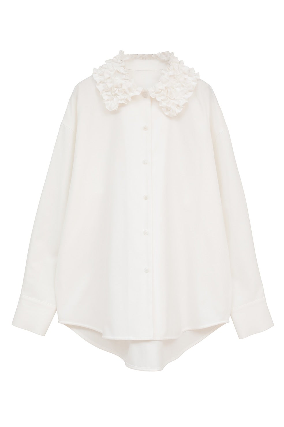 FRILL COLLAR OXFORD SHIRT｜TOPS(トップス)｜MANOF OFFICIAL ONLINE STORE