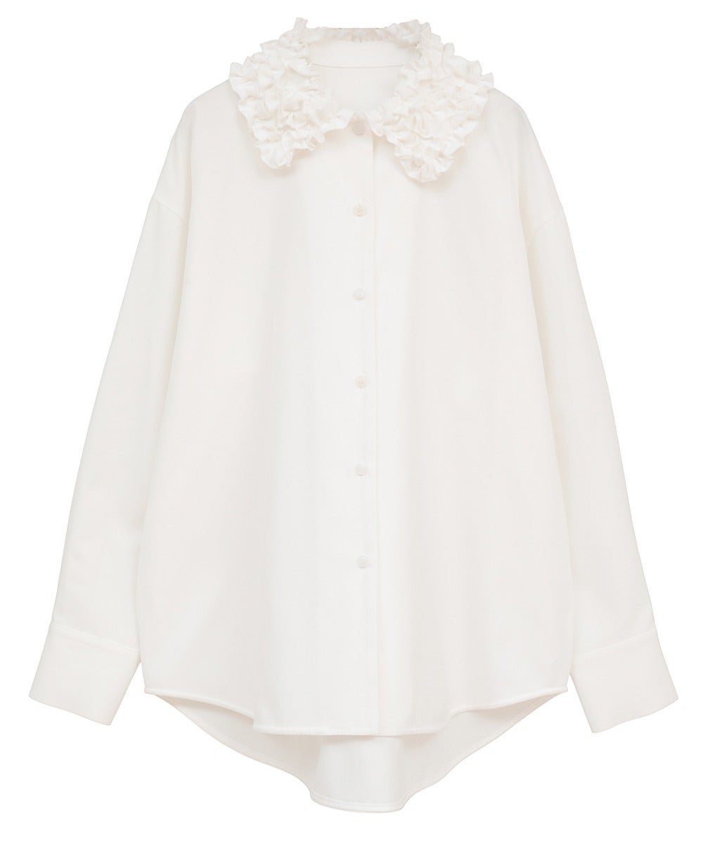 FRILL COLLAR OXFORD SHIRT｜TOPS(トップス)｜MANOF OFFICIAL ONLINE STORE