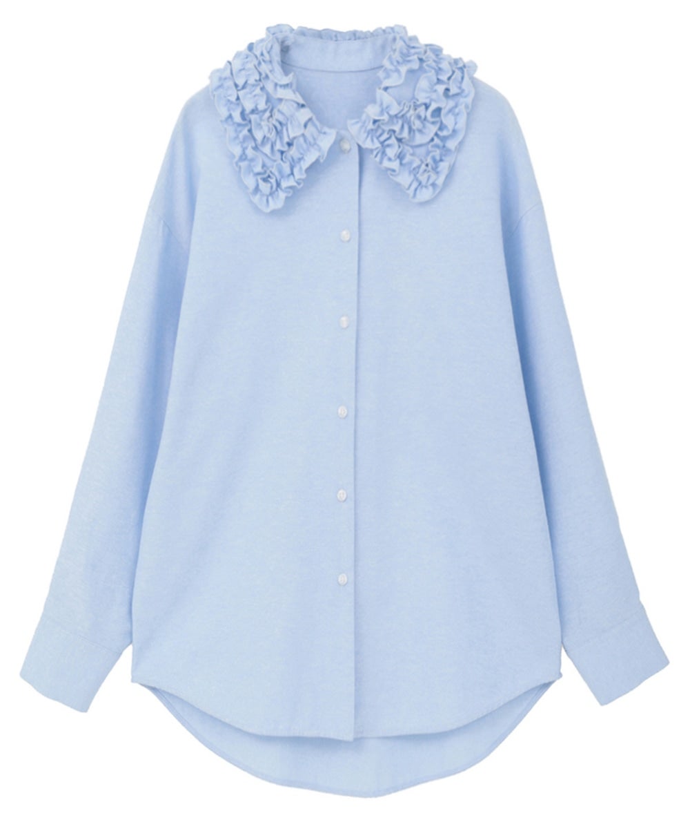 FRILL COLLAR OXFORD SHIRT｜TOPS(トップス)｜MANOF OFFICIAL ONLINE STORE