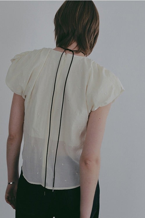 DOT EMBROIDERY BLOUSE