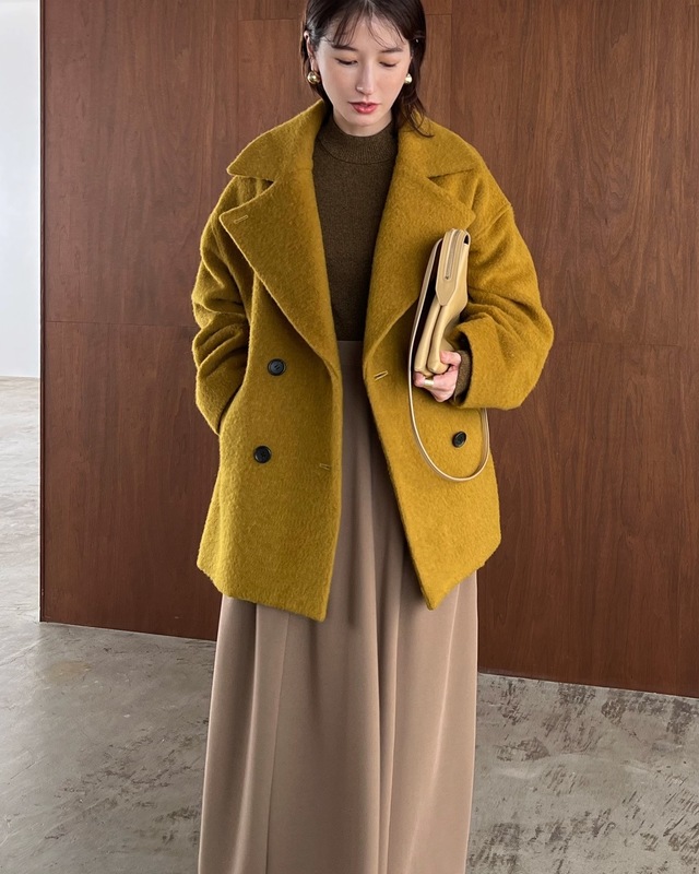 CLANE OVER LINE DOUBLE COAT クラネ - ピーコート