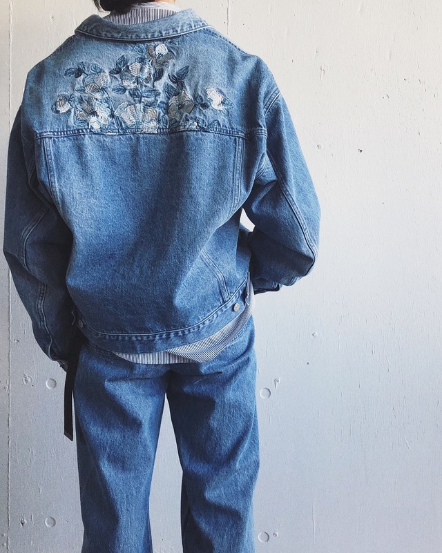 CLANE EMBROIDERY DENIM JACKET サイズ2