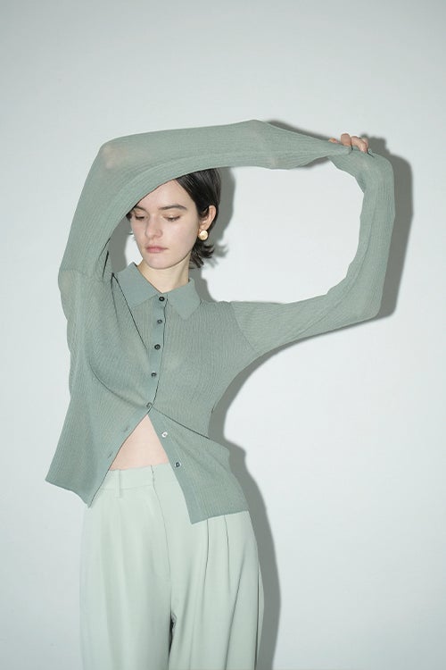 CLANE GATHER SHIRT 新品タグ付き CLANE クラネ スクエア スリーブ ギャザー ニット トップス